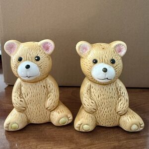 Vintage Teddy Bear Salt and Pepper Shakers